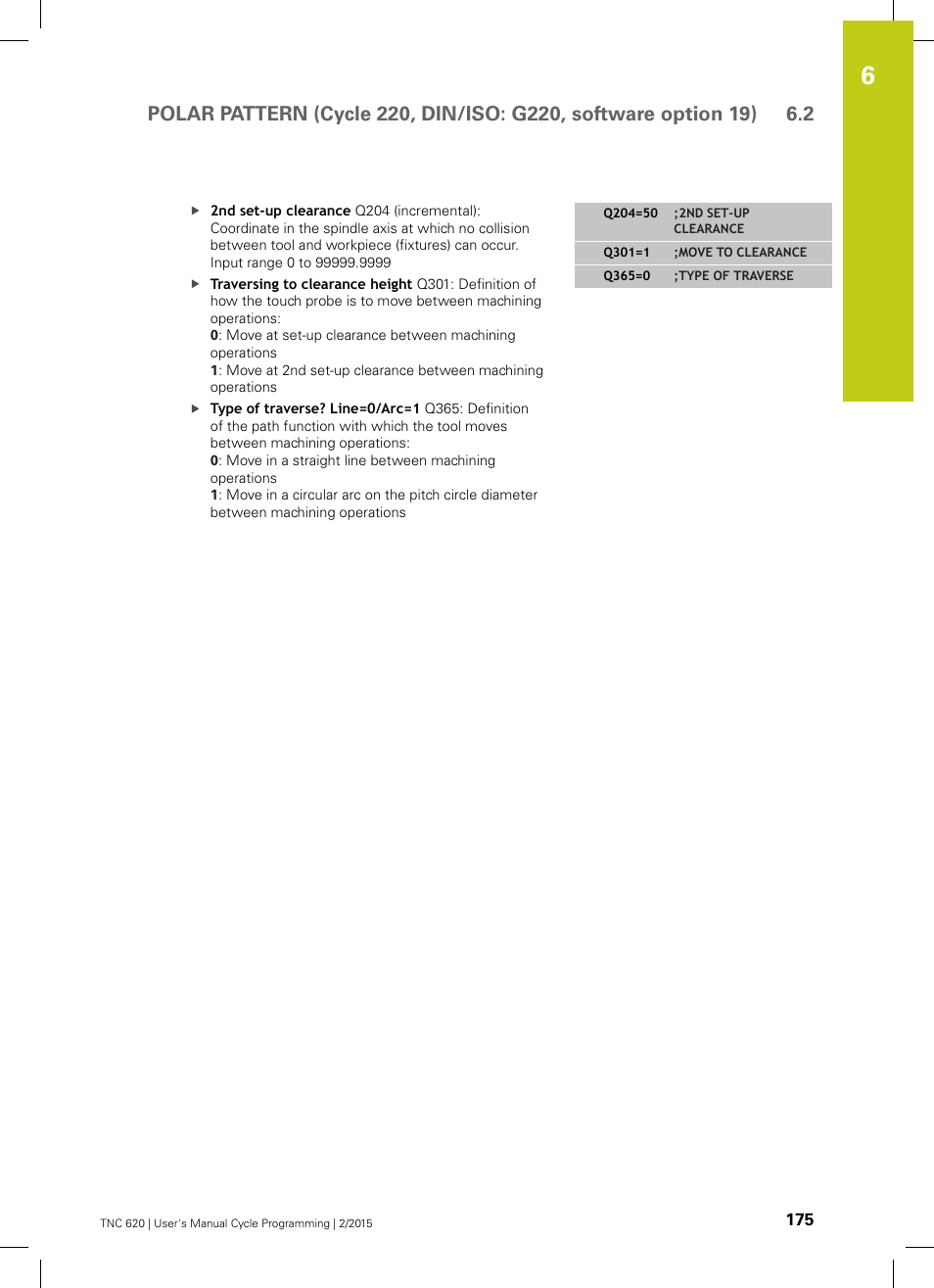 HEIDENHAIN TNC 620 (81760x-02) Cycle programming User Manual | Page 175 / 490