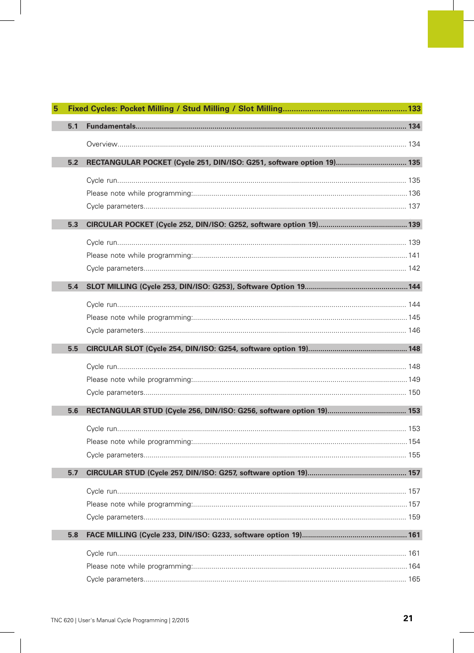 HEIDENHAIN TNC 620 (81760x-02) Cycle programming User Manual | Page 21 / 490