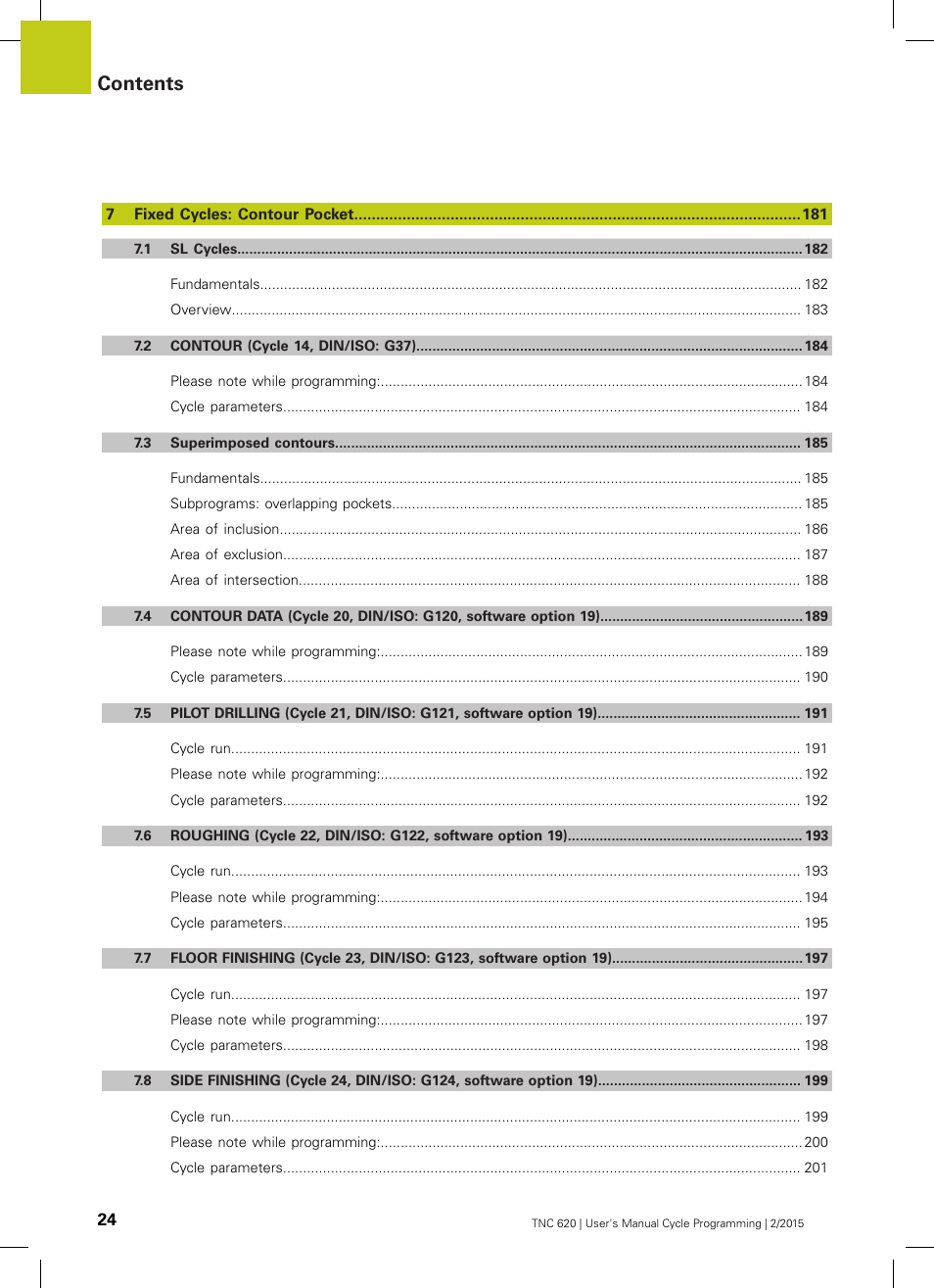HEIDENHAIN TNC 620 (81760x-02) Cycle programming User Manual | Page 24 / 490