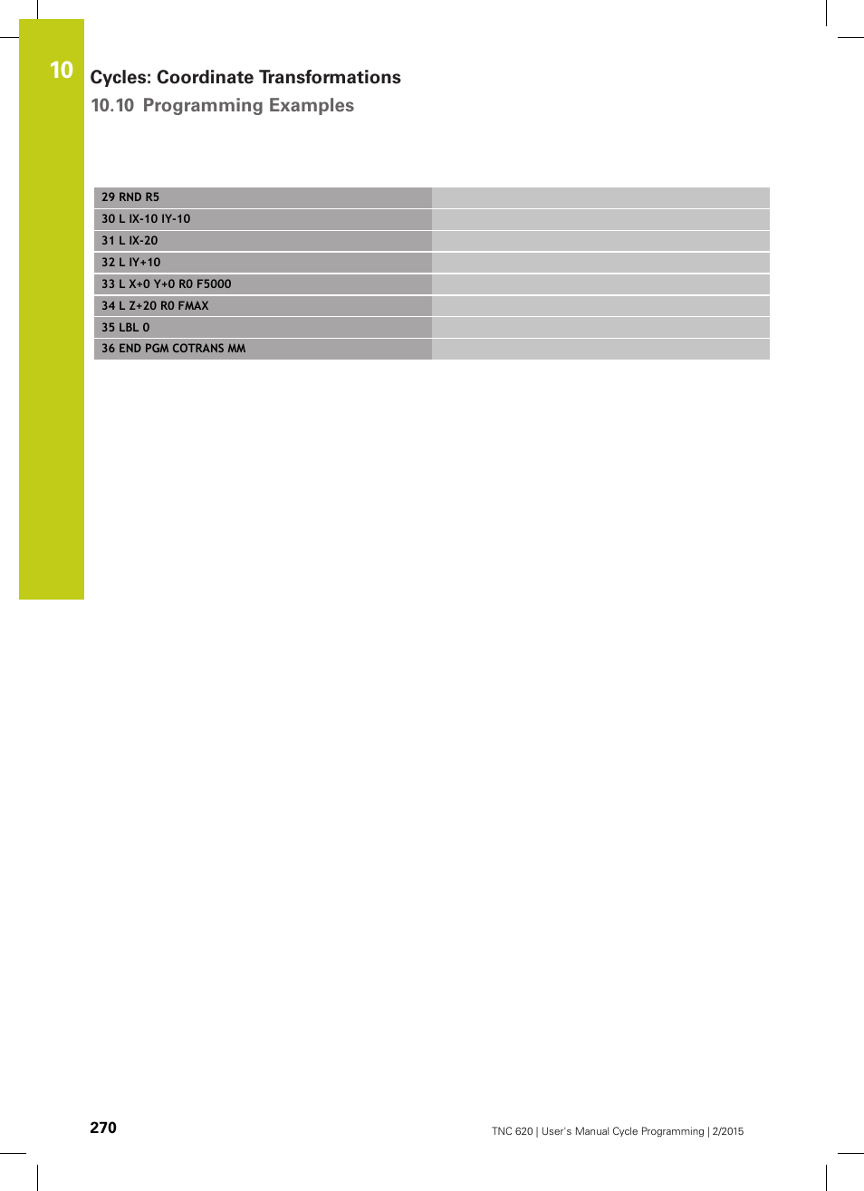 HEIDENHAIN TNC 620 (81760x-02) Cycle programming User Manual | Page 270 / 490