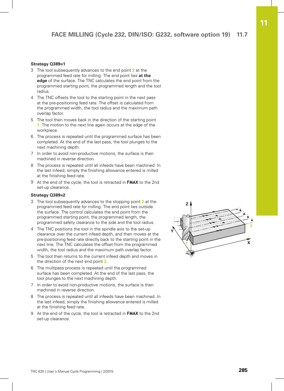 HEIDENHAIN TNC 620 (81760x-02) Cycle programming User Manual | Page 285 / 490