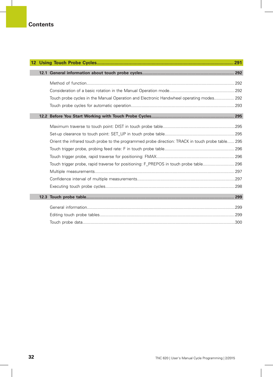 HEIDENHAIN TNC 620 (81760x-02) Cycle programming User Manual | Page 32 / 490