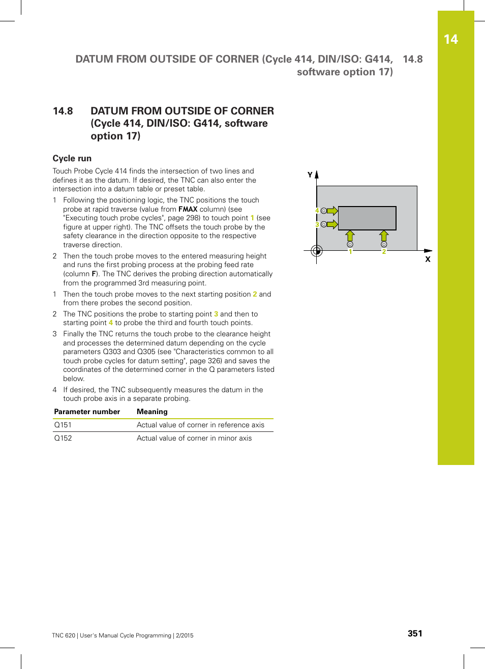 Cycle run | HEIDENHAIN TNC 620 (81760x-02) Cycle programming User Manual | Page 351 / 490