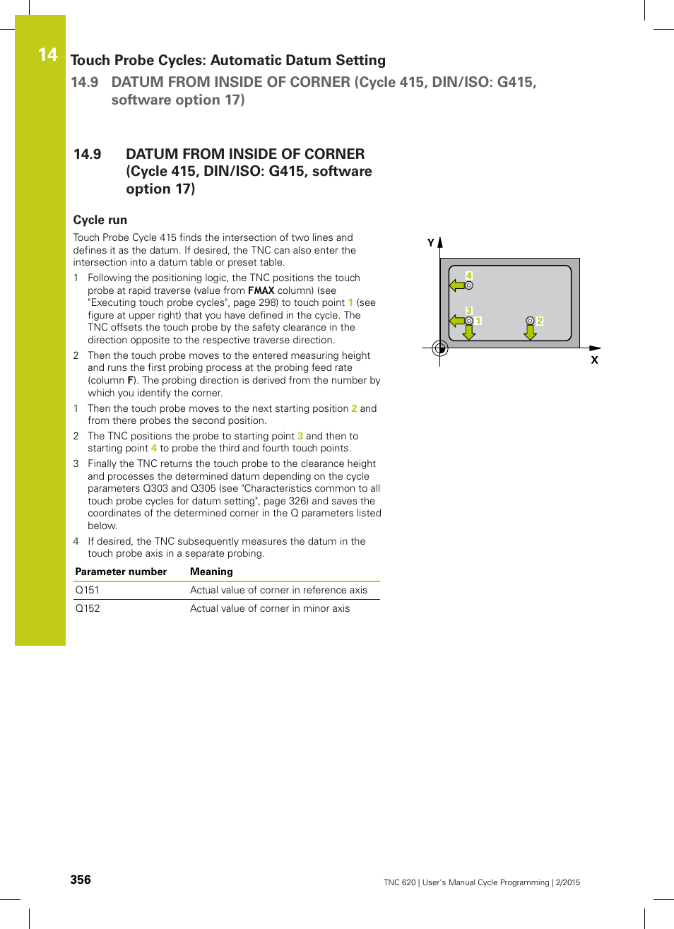 Cycle run | HEIDENHAIN TNC 620 (81760x-02) Cycle programming User Manual | Page 356 / 490