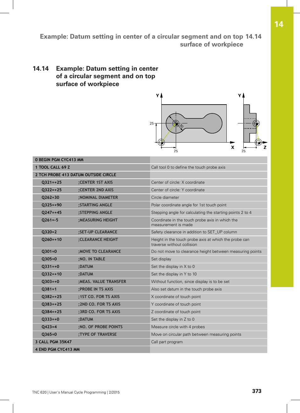 HEIDENHAIN TNC 620 (81760x-02) Cycle programming User Manual | Page 373 / 490