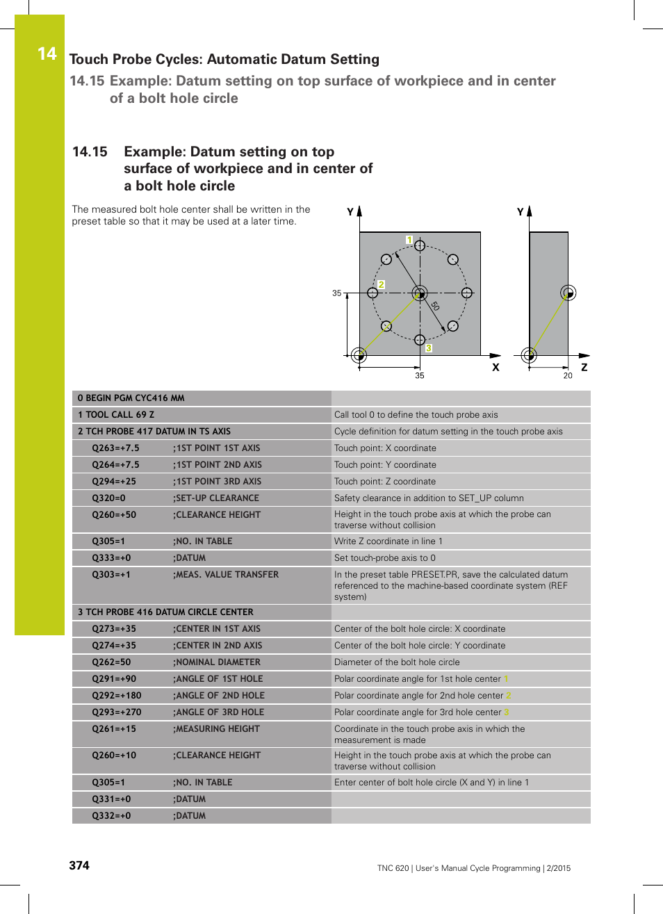 HEIDENHAIN TNC 620 (81760x-02) Cycle programming User Manual | Page 374 / 490
