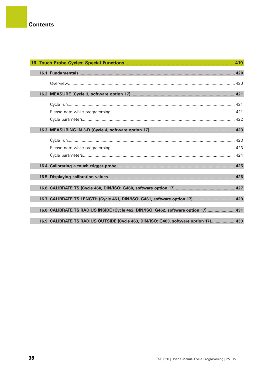 HEIDENHAIN TNC 620 (81760x-02) Cycle programming User Manual | Page 38 / 490