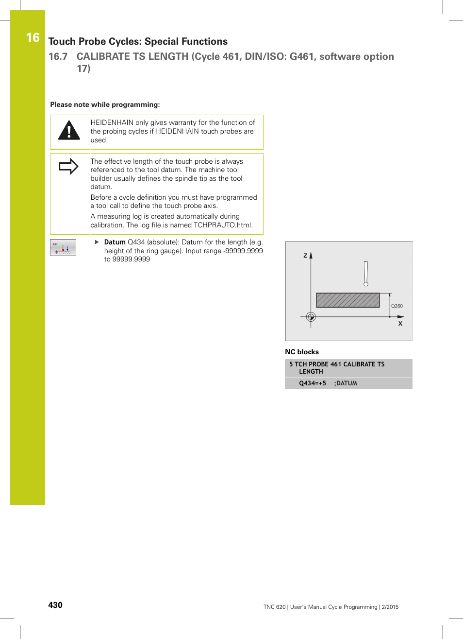 HEIDENHAIN TNC 620 (81760x-02) Cycle programming User Manual | Page 430 / 490