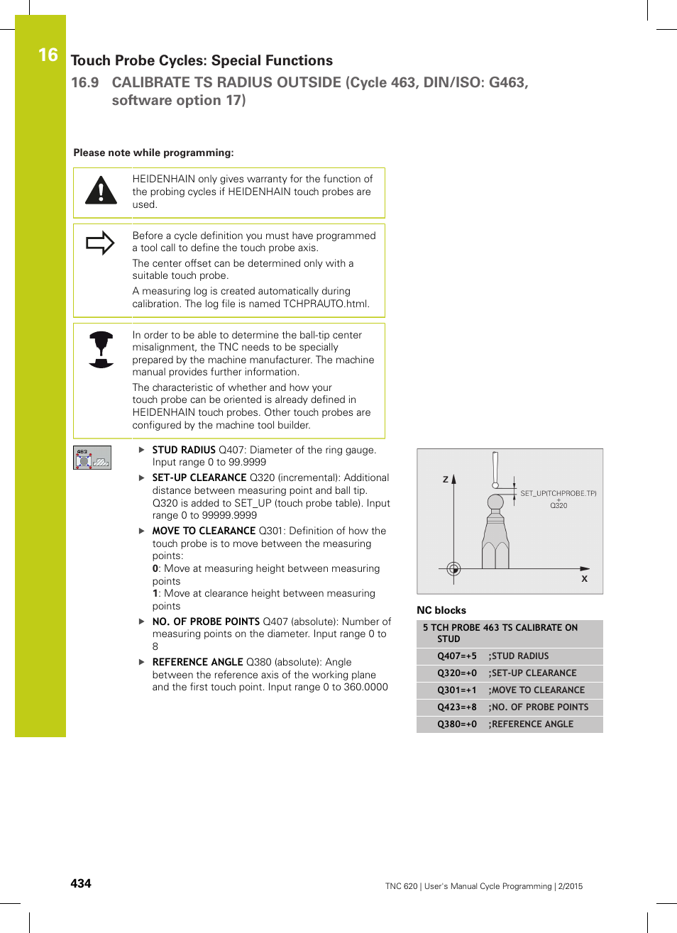 HEIDENHAIN TNC 620 (81760x-02) Cycle programming User Manual | Page 434 / 490