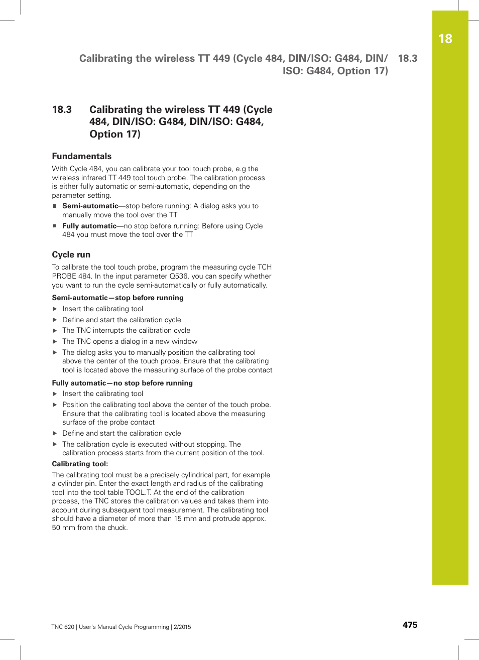 Fundamentals, Cycle run | HEIDENHAIN TNC 620 (81760x-02) Cycle programming User Manual | Page 475 / 490