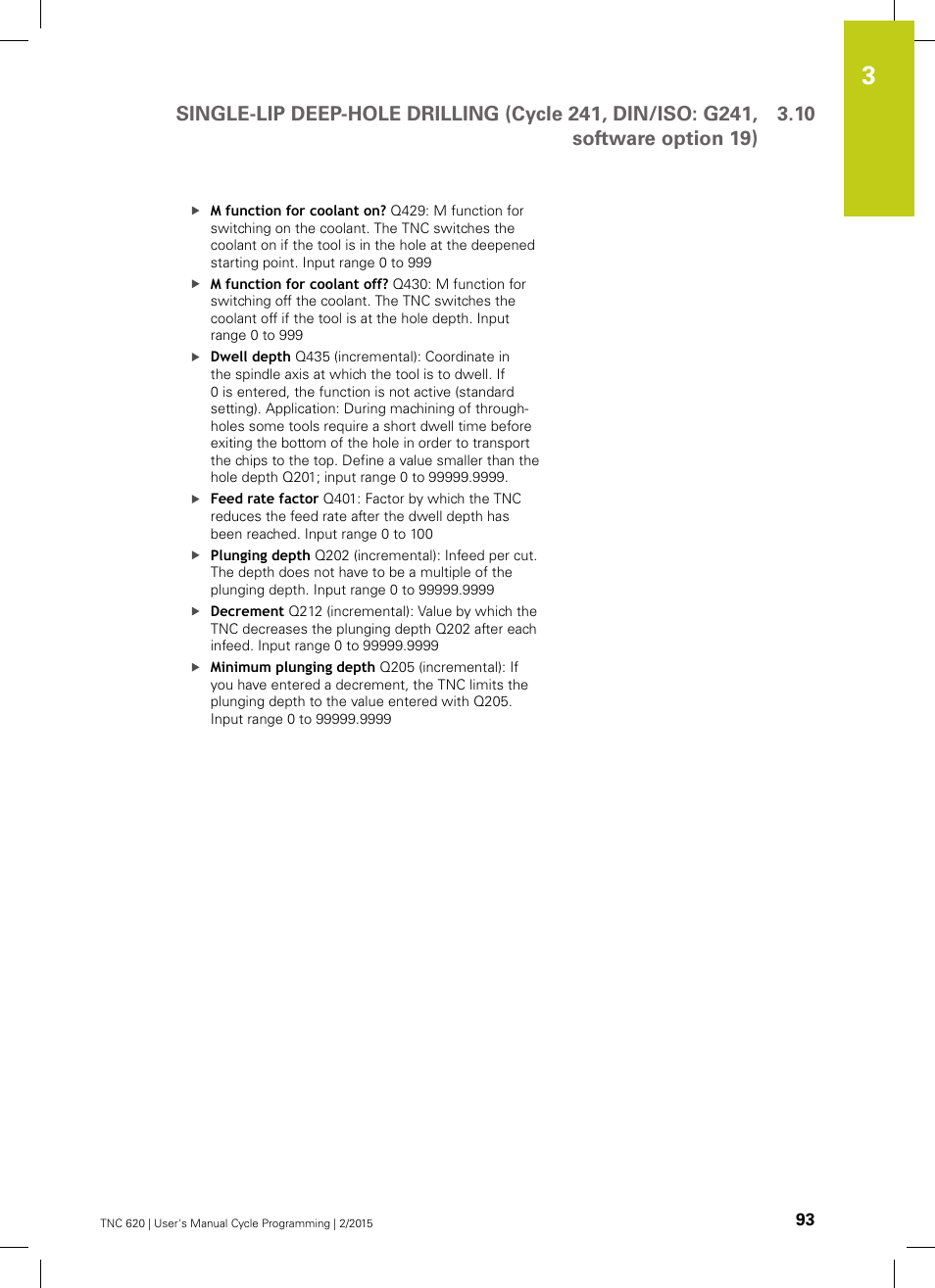 HEIDENHAIN TNC 620 (81760x-02) Cycle programming User Manual | Page 93 / 490