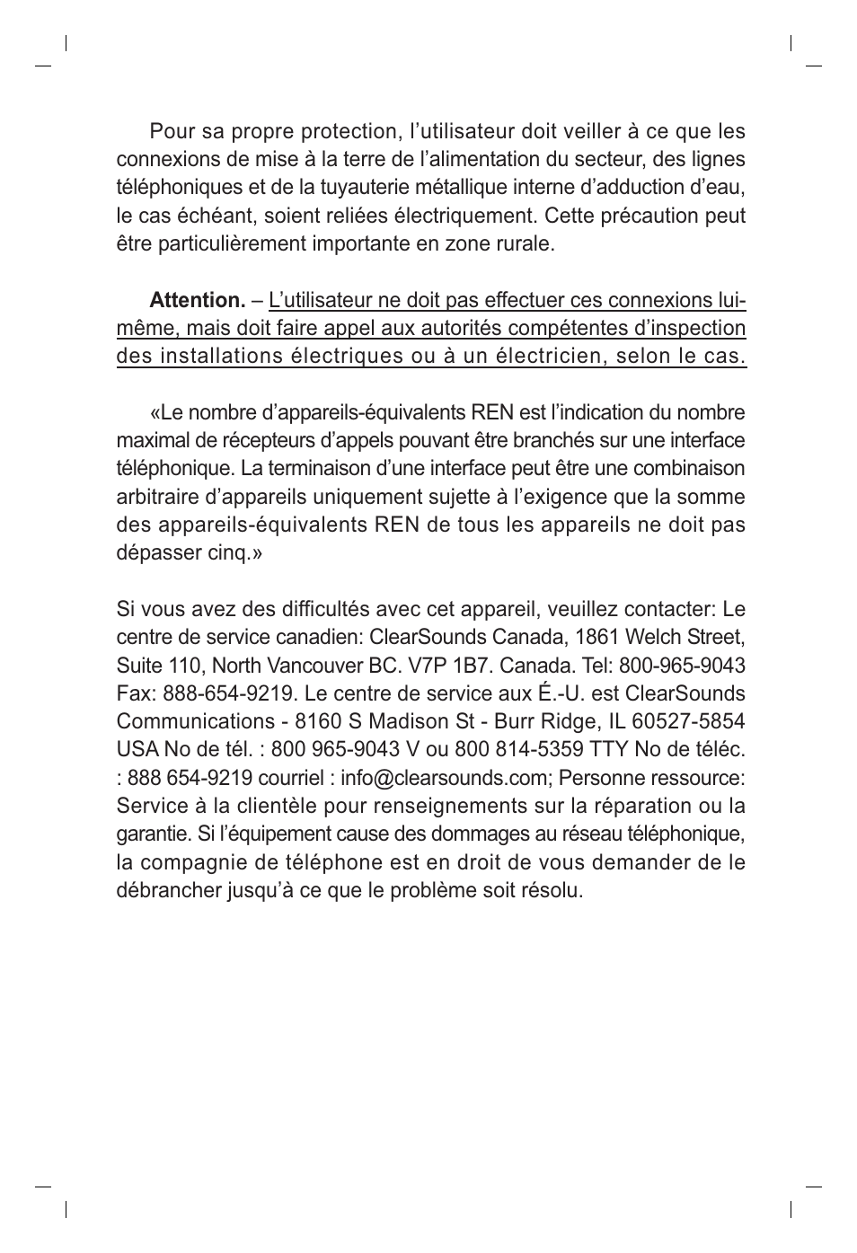 ClearSounds IL40 User Manual | Page 17 / 28