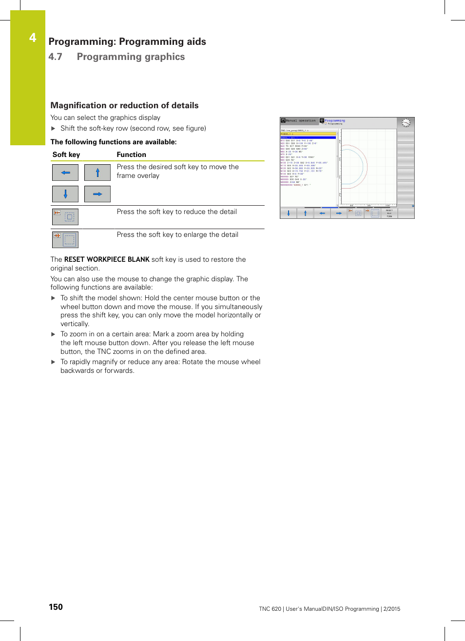 Magnification or reduction of details | HEIDENHAIN TNC 620 (81760x-02) ISO programming User Manual | Page 150 / 629