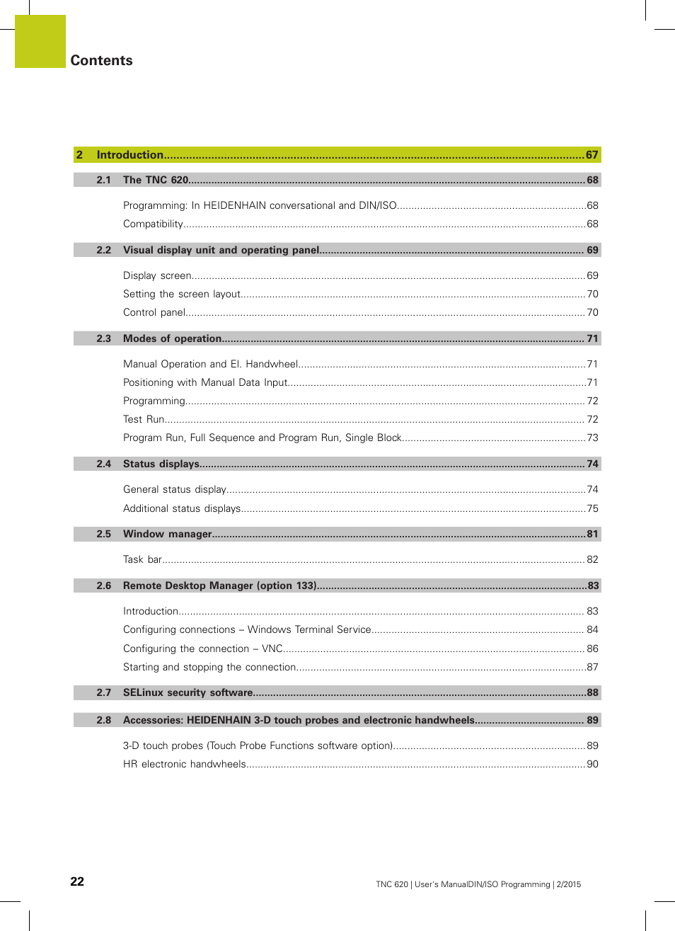 HEIDENHAIN TNC 620 (81760x-02) ISO programming User Manual | Page 22 / 629