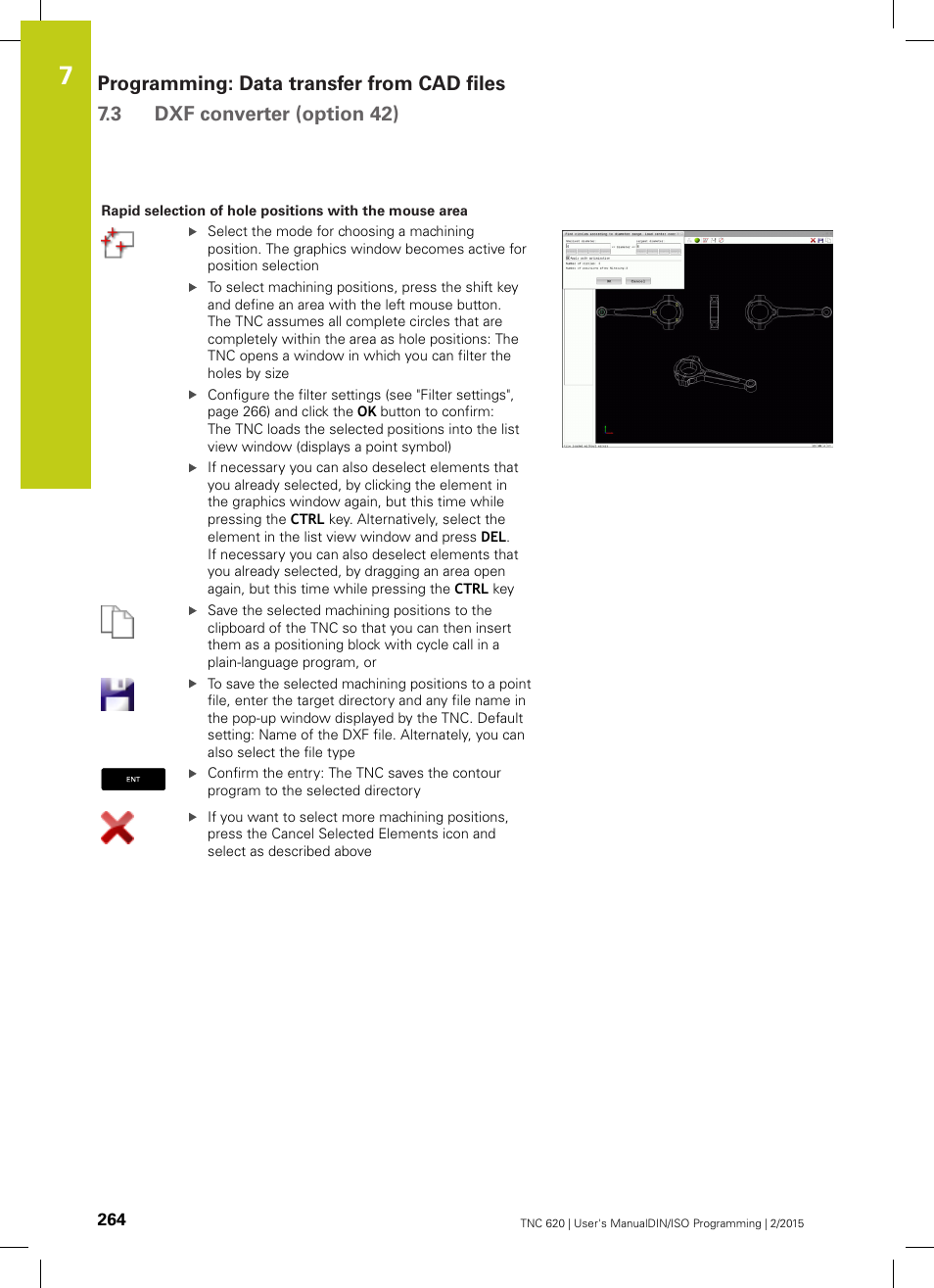 See "rapid selection of hole positions | HEIDENHAIN TNC 620 (81760x-02) ISO programming User Manual | Page 264 / 629