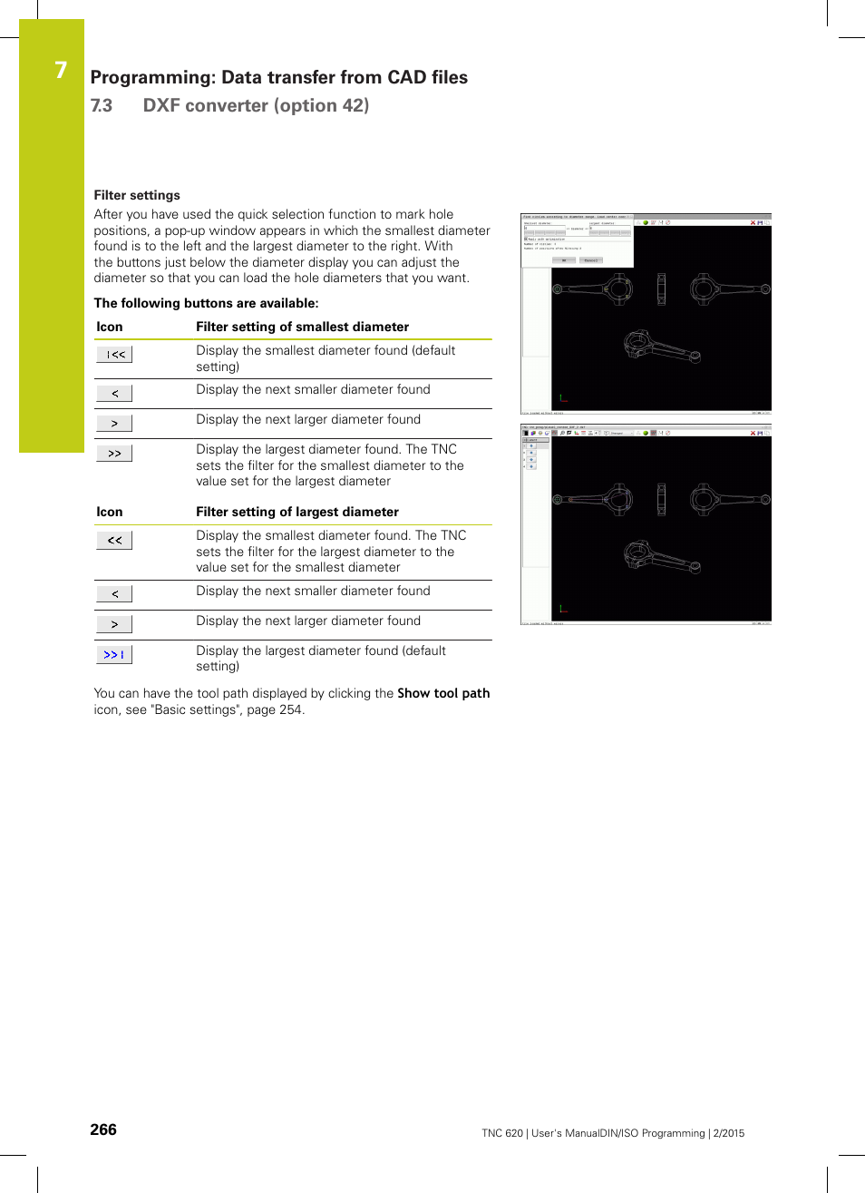 HEIDENHAIN TNC 620 (81760x-02) ISO programming User Manual | Page 266 / 629