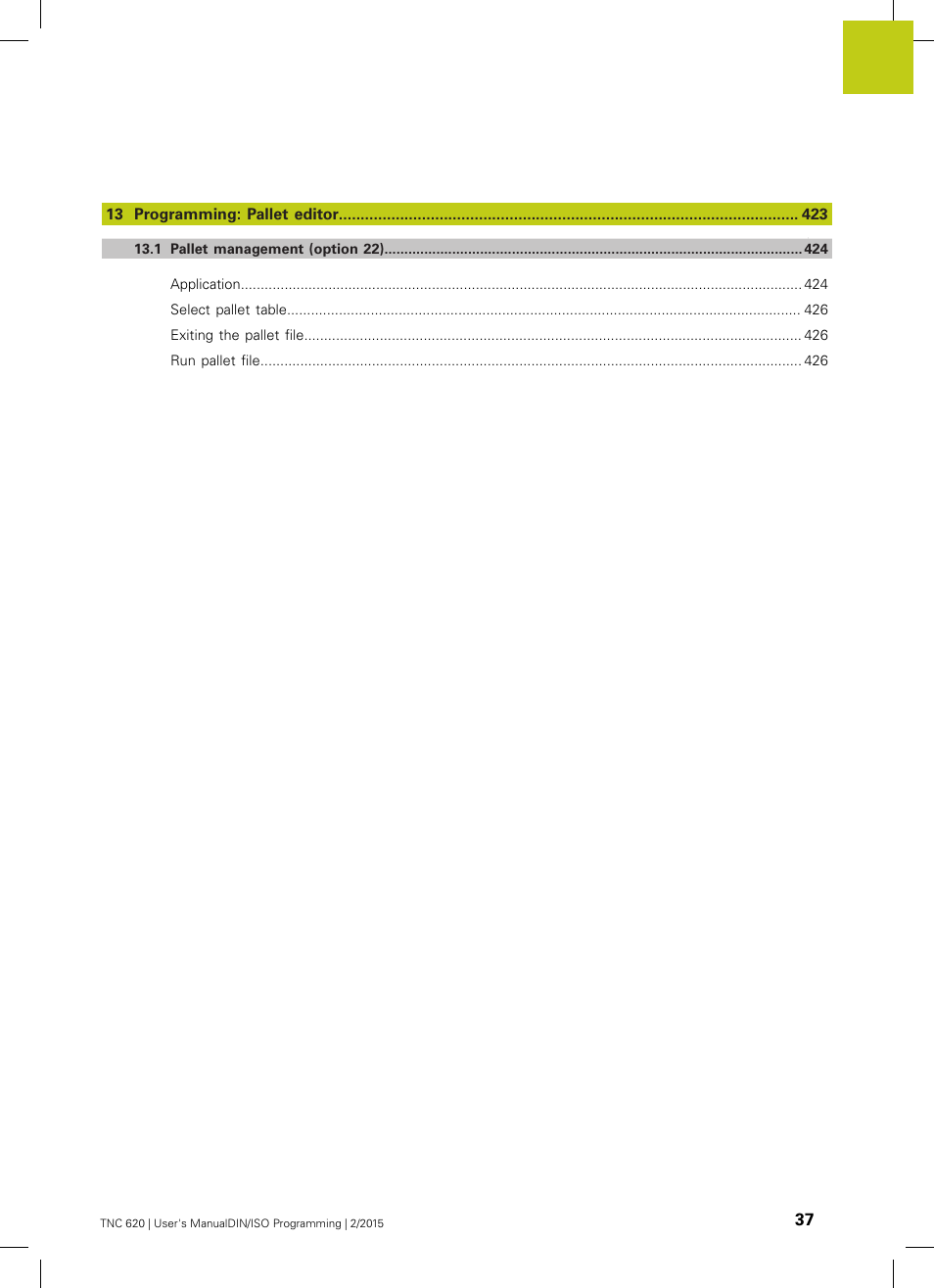 HEIDENHAIN TNC 620 (81760x-02) ISO programming User Manual | Page 37 / 629