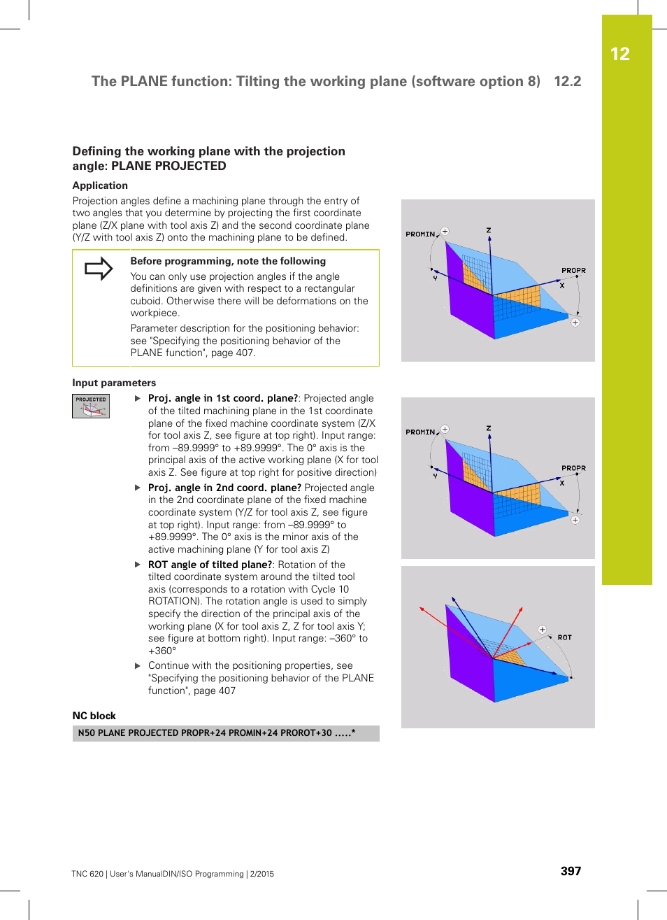 HEIDENHAIN TNC 620 (81760x-02) ISO programming User Manual | Page 397 / 629