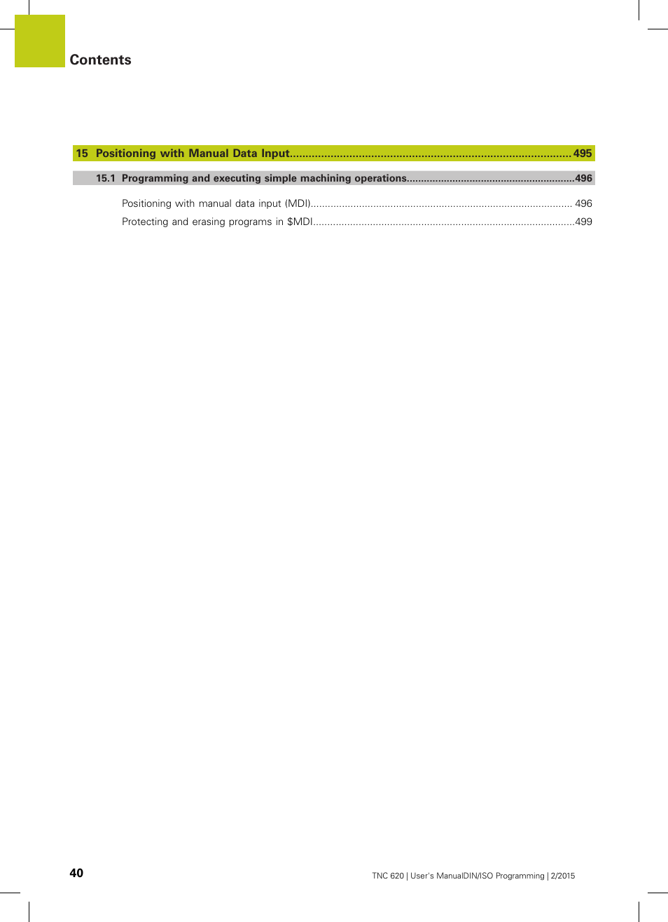 HEIDENHAIN TNC 620 (81760x-02) ISO programming User Manual | Page 40 / 629