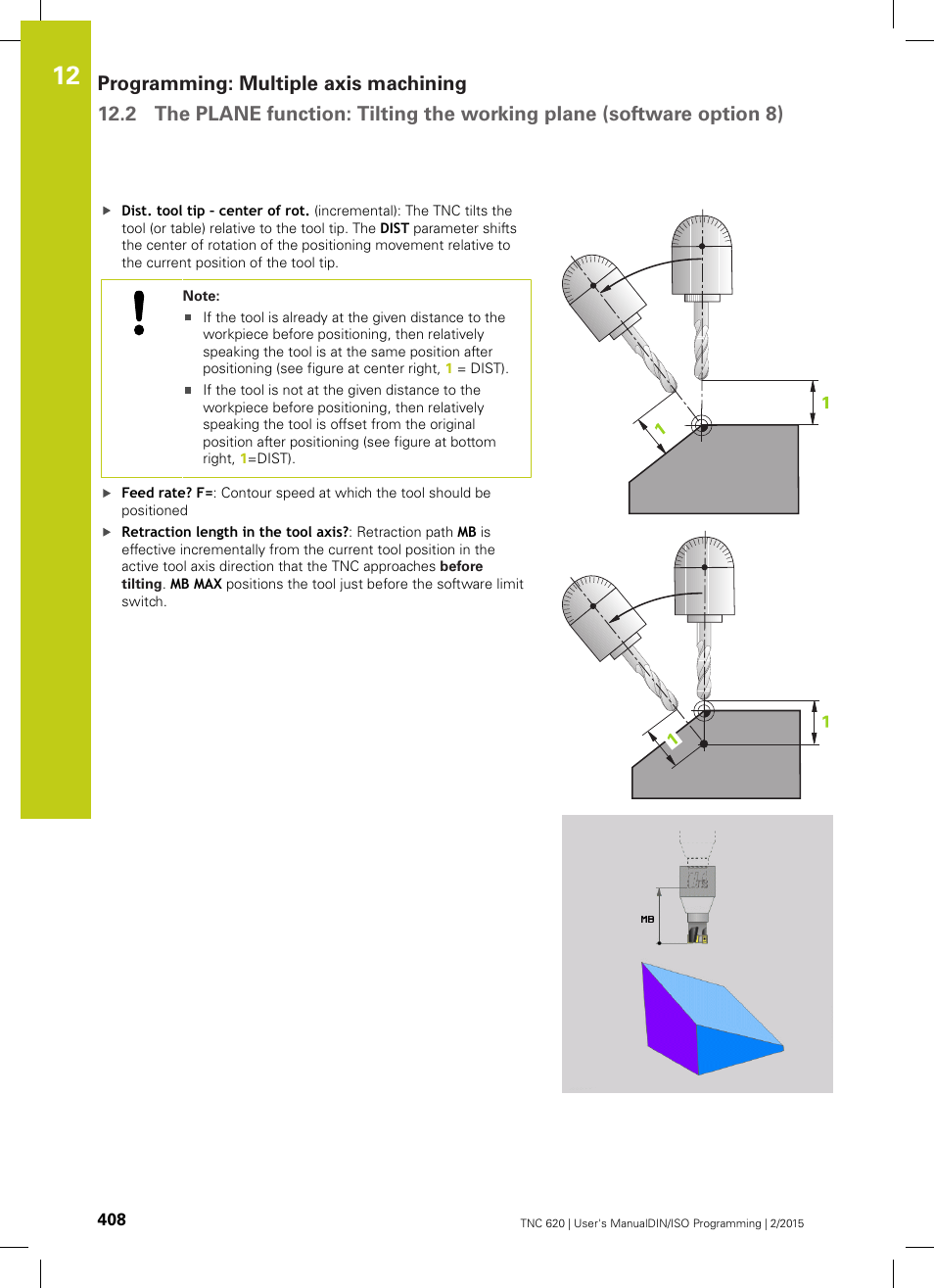 HEIDENHAIN TNC 620 (81760x-02) ISO programming User Manual | Page 408 / 629