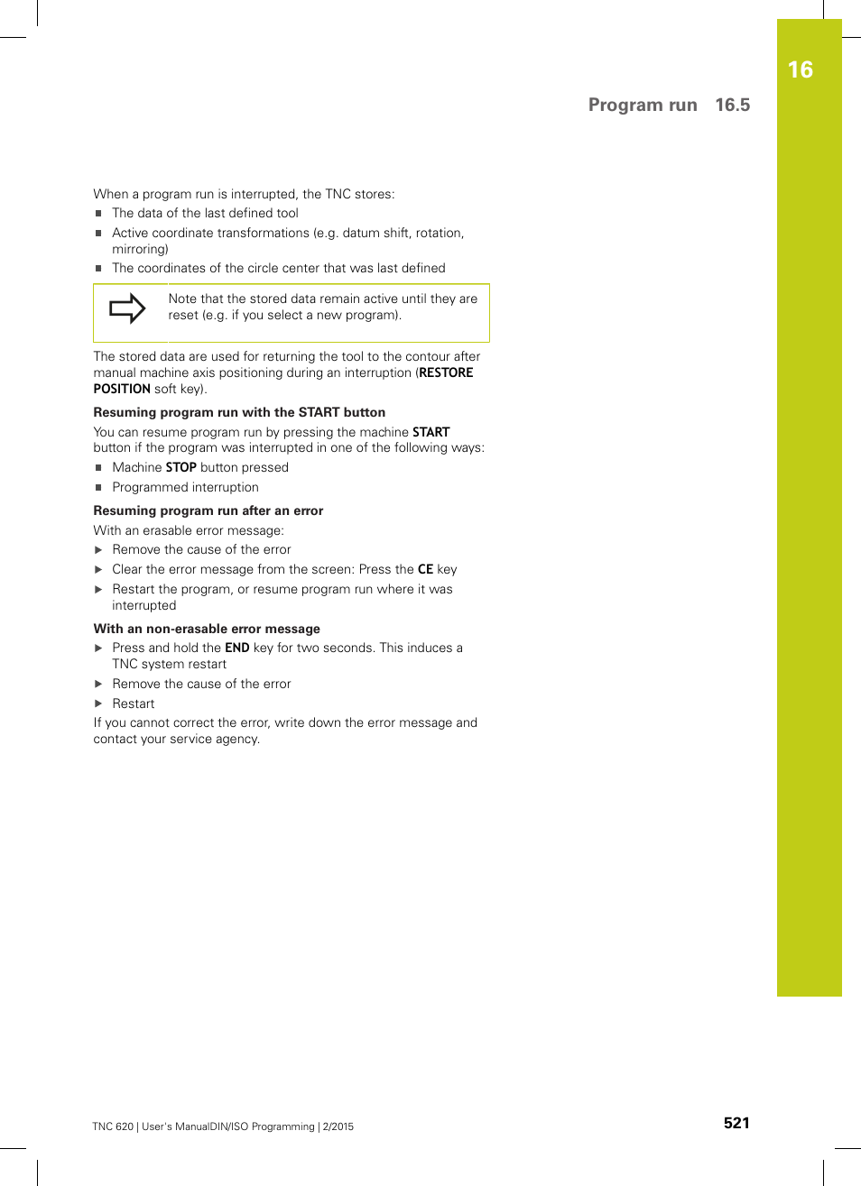 Program run 16.5 | HEIDENHAIN TNC 620 (81760x-02) ISO programming User Manual | Page 521 / 629