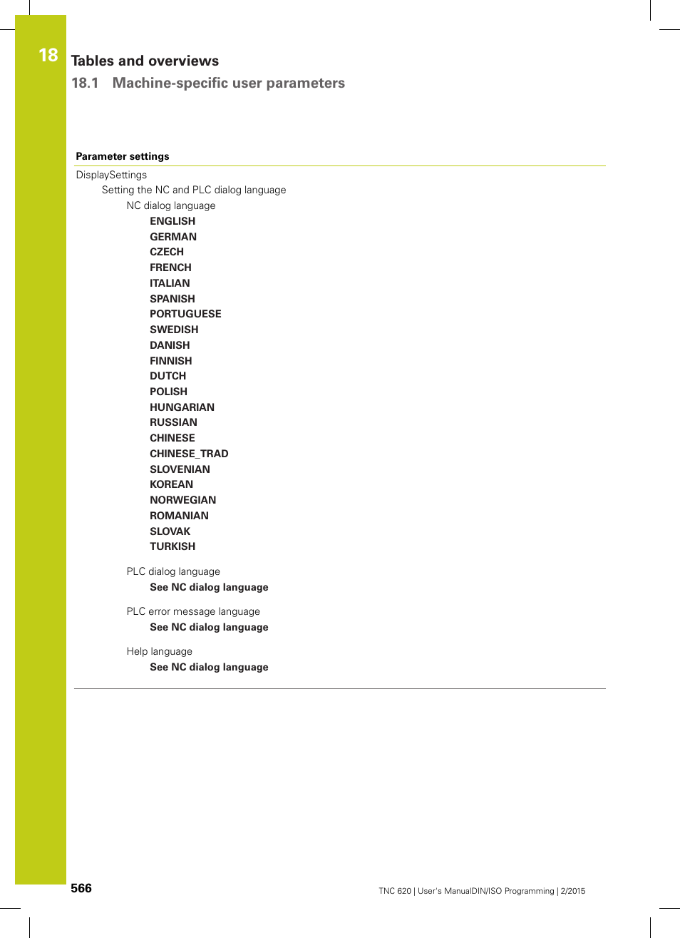 HEIDENHAIN TNC 620 (81760x-02) ISO programming User Manual | Page 566 / 629
