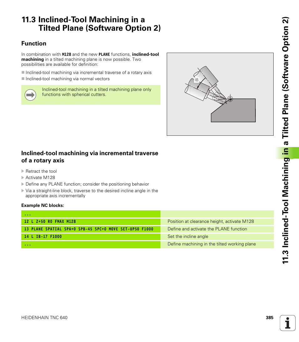 Function | HEIDENHAIN TNC 640 (34059x-01) User Manual | Page 385 / 589