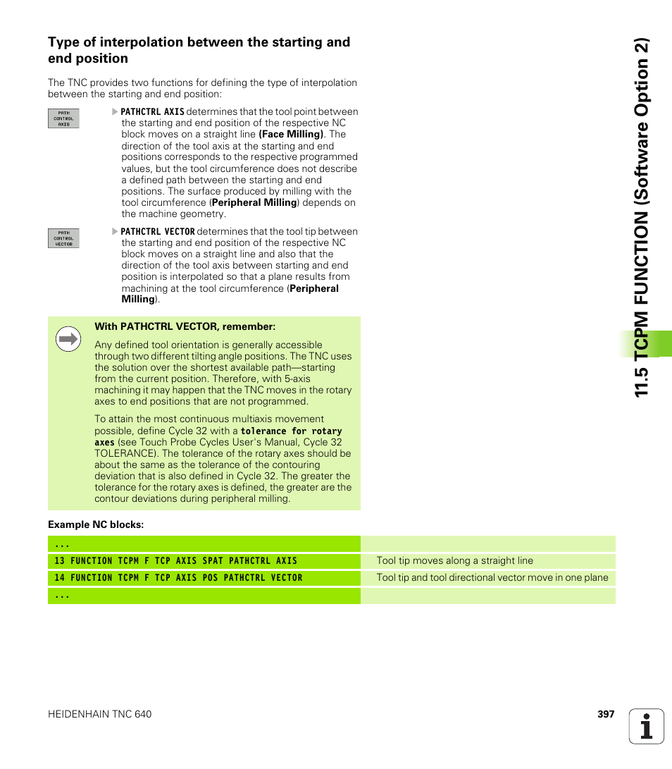 5 tcpm function (sof tw ar e option 2) | HEIDENHAIN TNC 640 (34059x-01) User Manual | Page 397 / 589