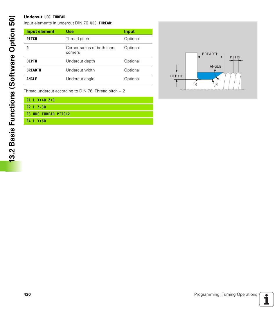 2 basis f unctions (sof tw ar e option 50) | HEIDENHAIN TNC 640 (34059x-01) User Manual | Page 430 / 589