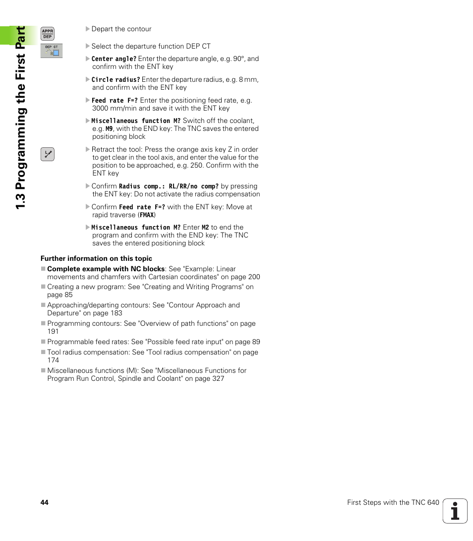 3 pr ogr amming the first p a rt | HEIDENHAIN TNC 640 (34059x-01) User Manual | Page 44 / 589