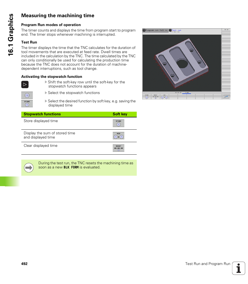 Measuring the machining time, 1 gr aphics | HEIDENHAIN TNC 640 (34059x-01) User Manual | Page 492 / 589