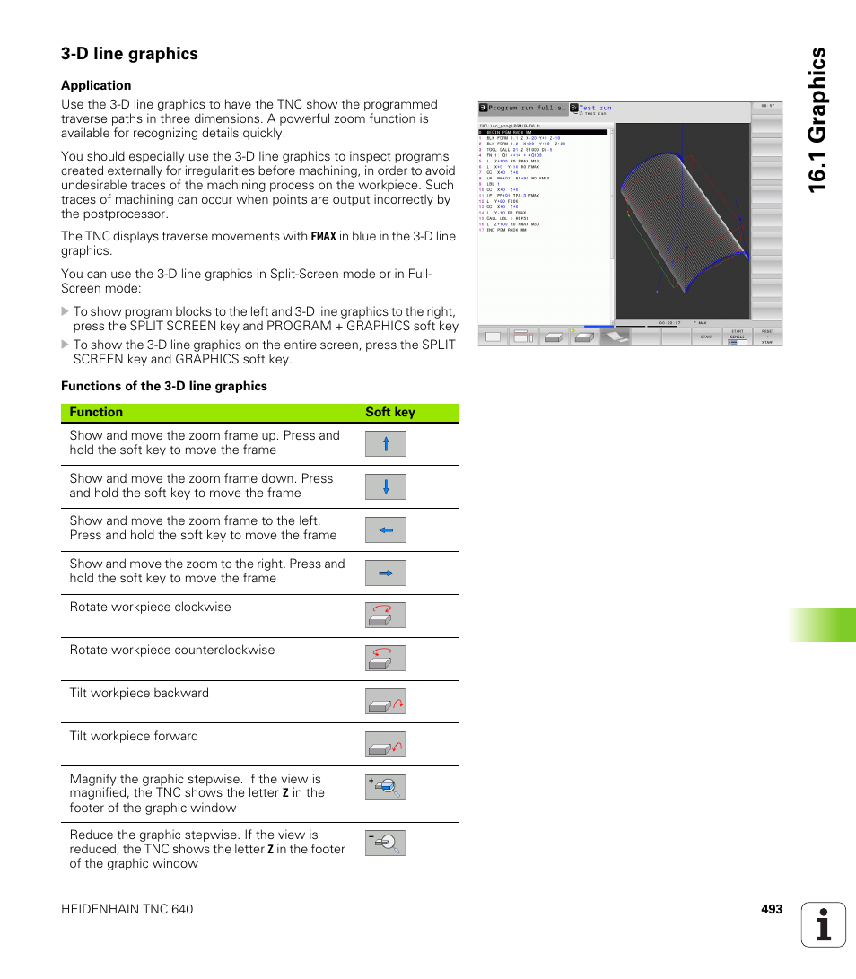 D line graphics, 1 gr aphics | HEIDENHAIN TNC 640 (34059x-01) User Manual | Page 493 / 589