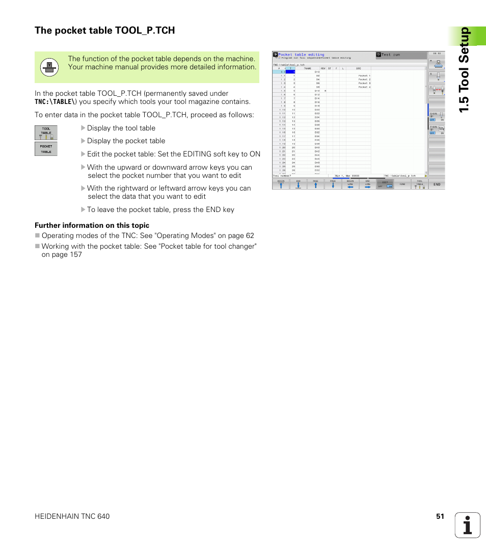 The pocket table tool_p.tch | HEIDENHAIN TNC 640 (34059x-01) User Manual | Page 51 / 589