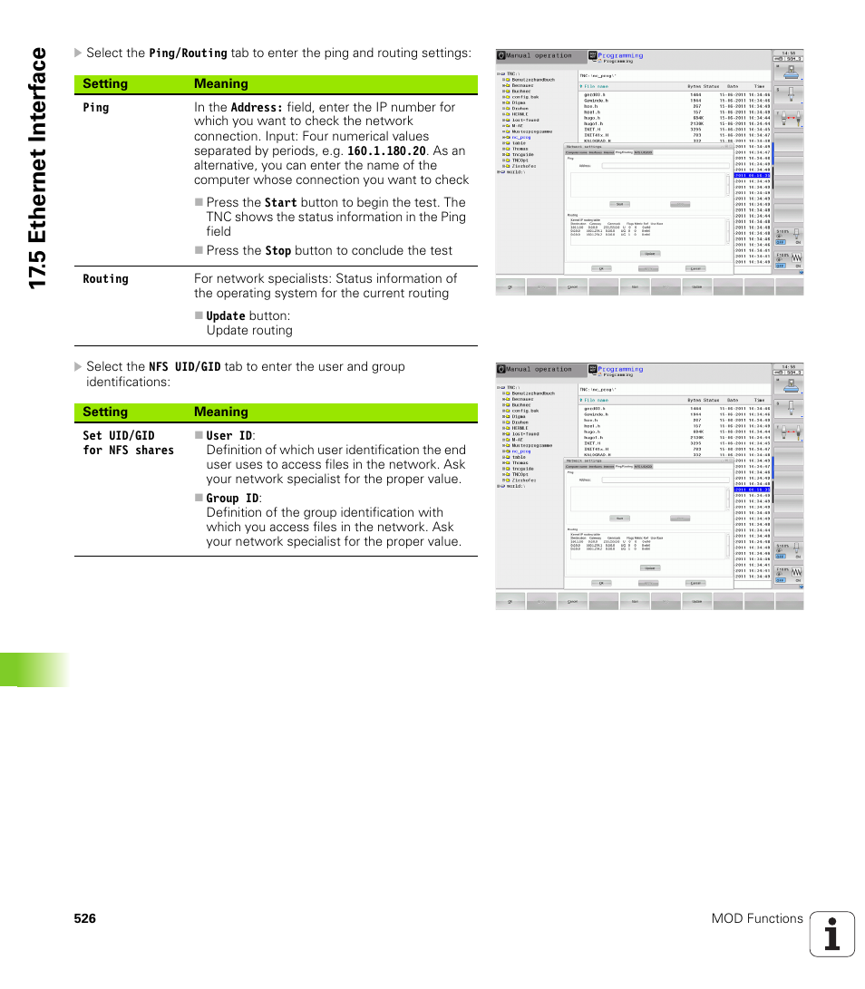 5 ether n et int e rf ace | HEIDENHAIN TNC 640 (34059x-01) User Manual | Page 526 / 589