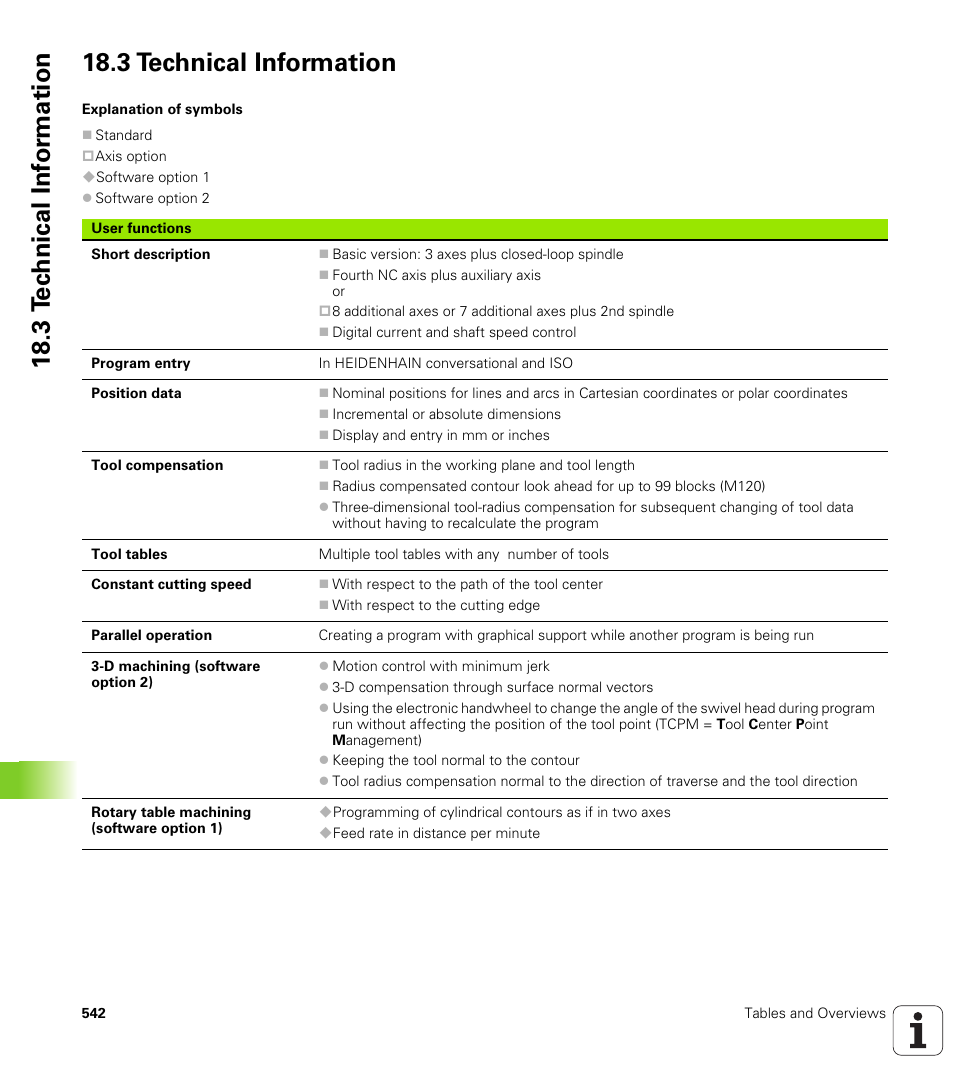 3 technical information | HEIDENHAIN TNC 640 (34059x-01) User Manual | Page 542 / 589