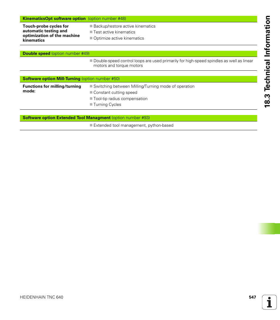 18 .3 t e c hnical inf o rm ation | HEIDENHAIN TNC 640 (34059x-01) User Manual | Page 547 / 589
