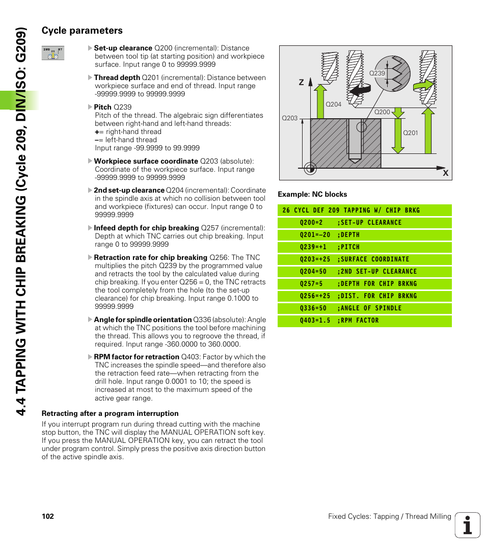 Cycle parameters | HEIDENHAIN TNC 640 (34059x-01) Cycle programming User Manual | Page 102 / 549