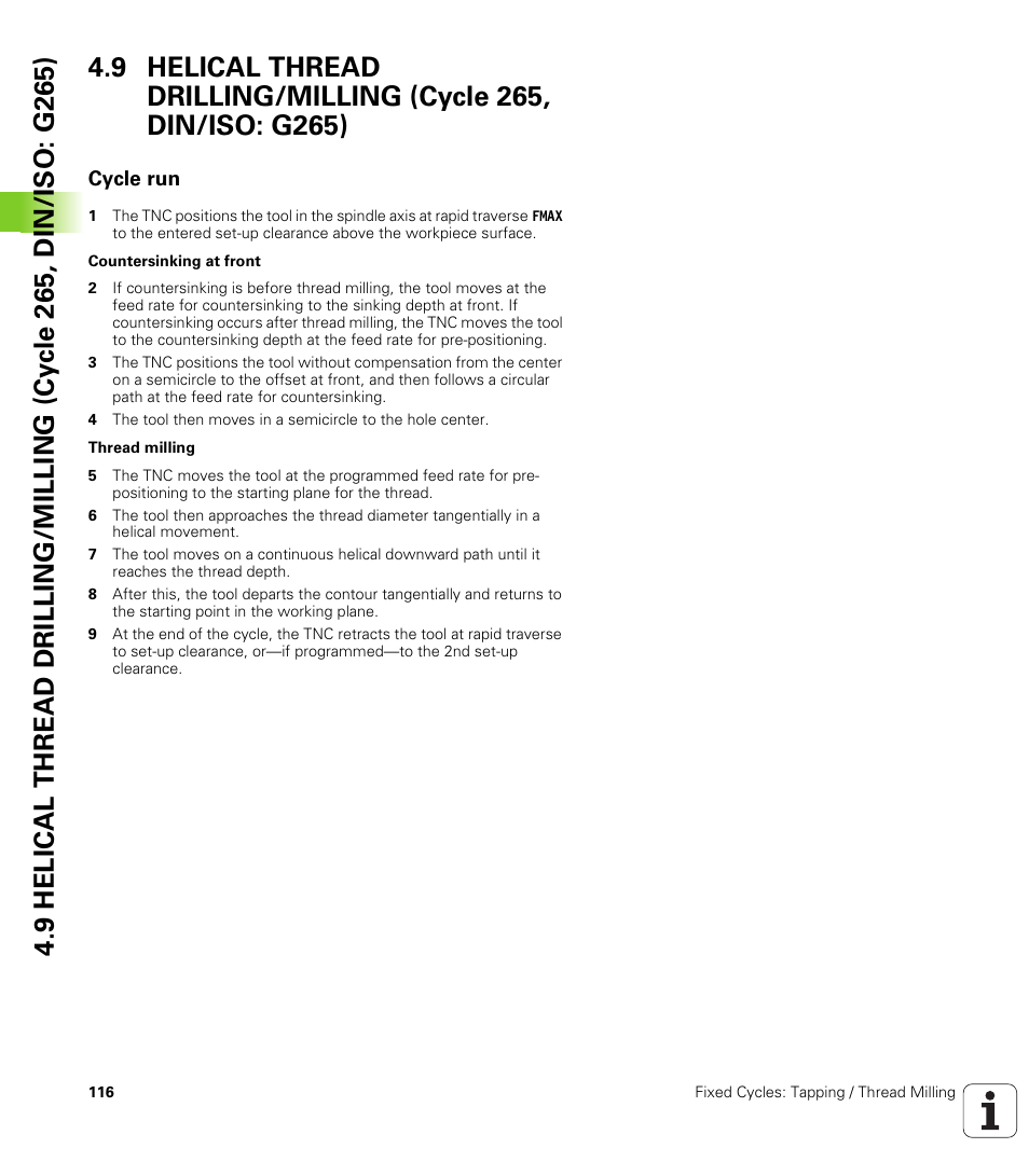 Cycle run | HEIDENHAIN TNC 640 (34059x-01) Cycle programming User Manual | Page 116 / 549
