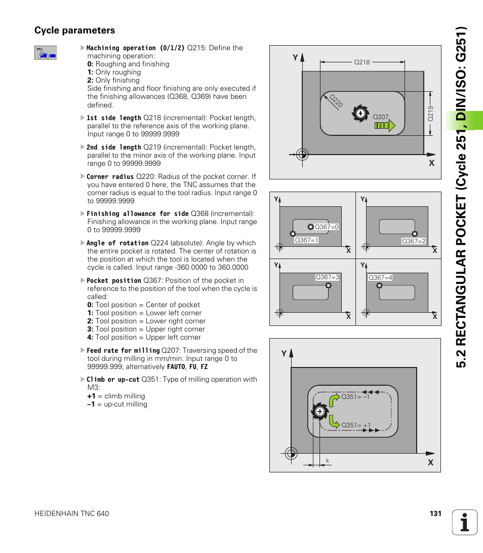 Cycle parameters | HEIDENHAIN TNC 640 (34059x-01) Cycle programming User Manual | Page 131 / 549