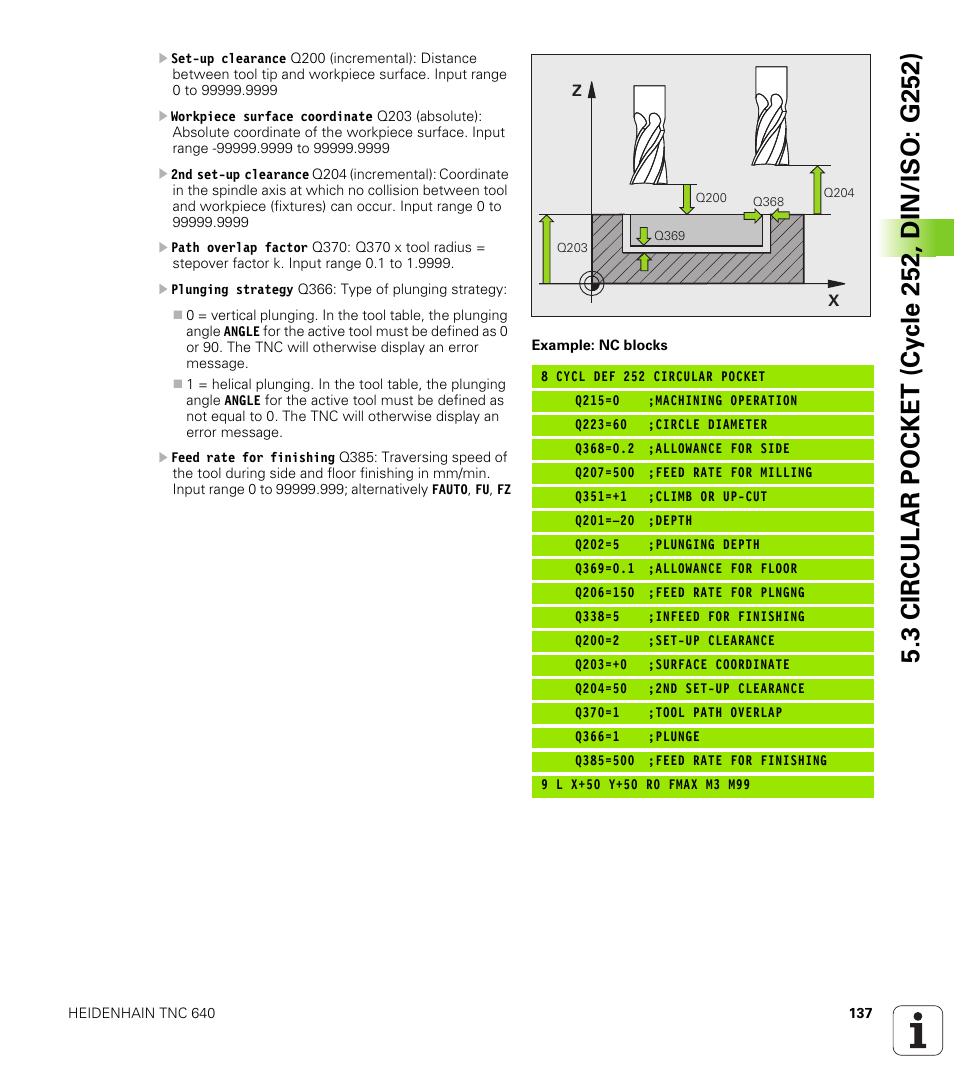 HEIDENHAIN TNC 640 (34059x-01) Cycle programming User Manual | Page 137 / 549