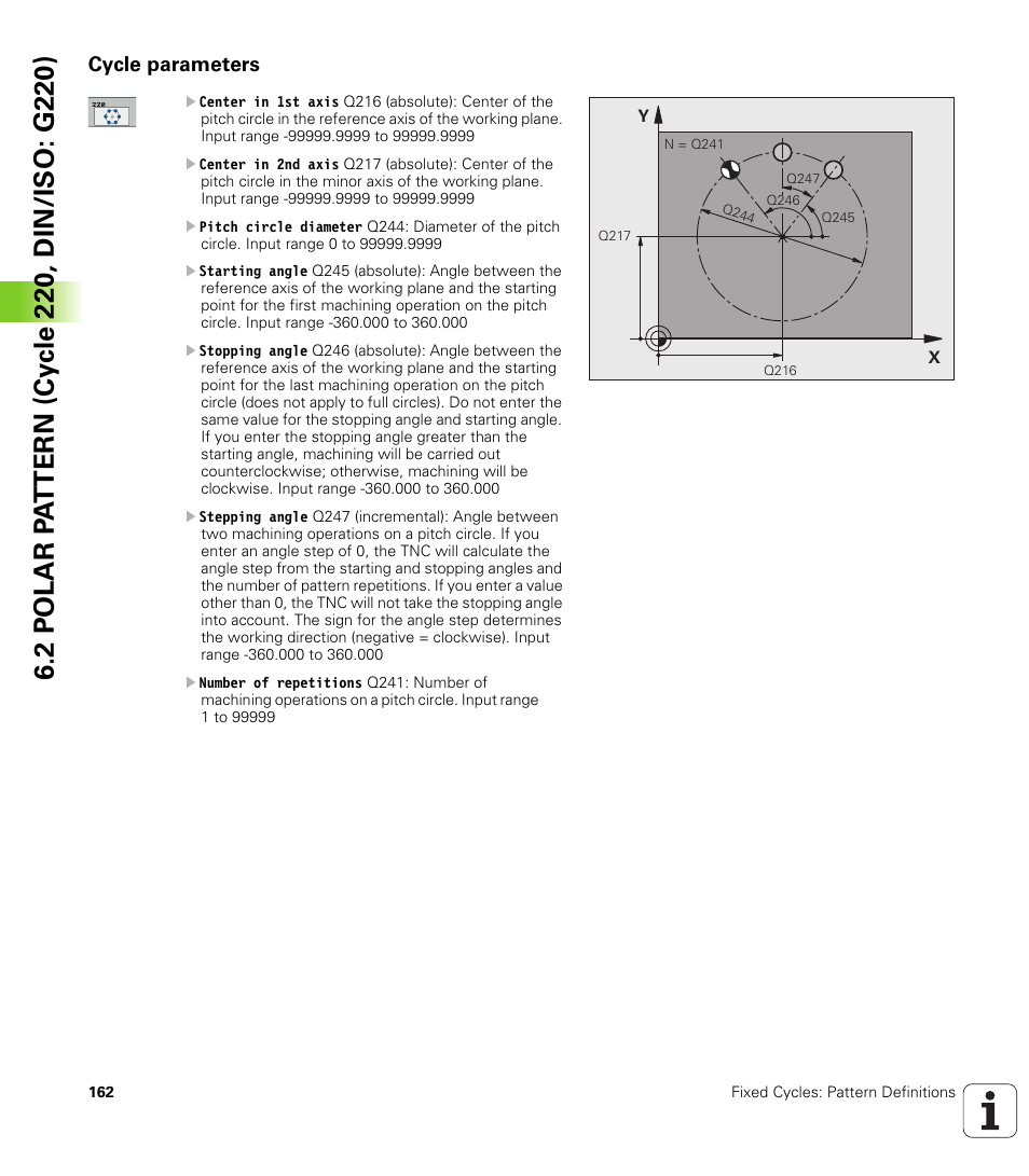 Cycle parameters | HEIDENHAIN TNC 640 (34059x-01) Cycle programming User Manual | Page 162 / 549