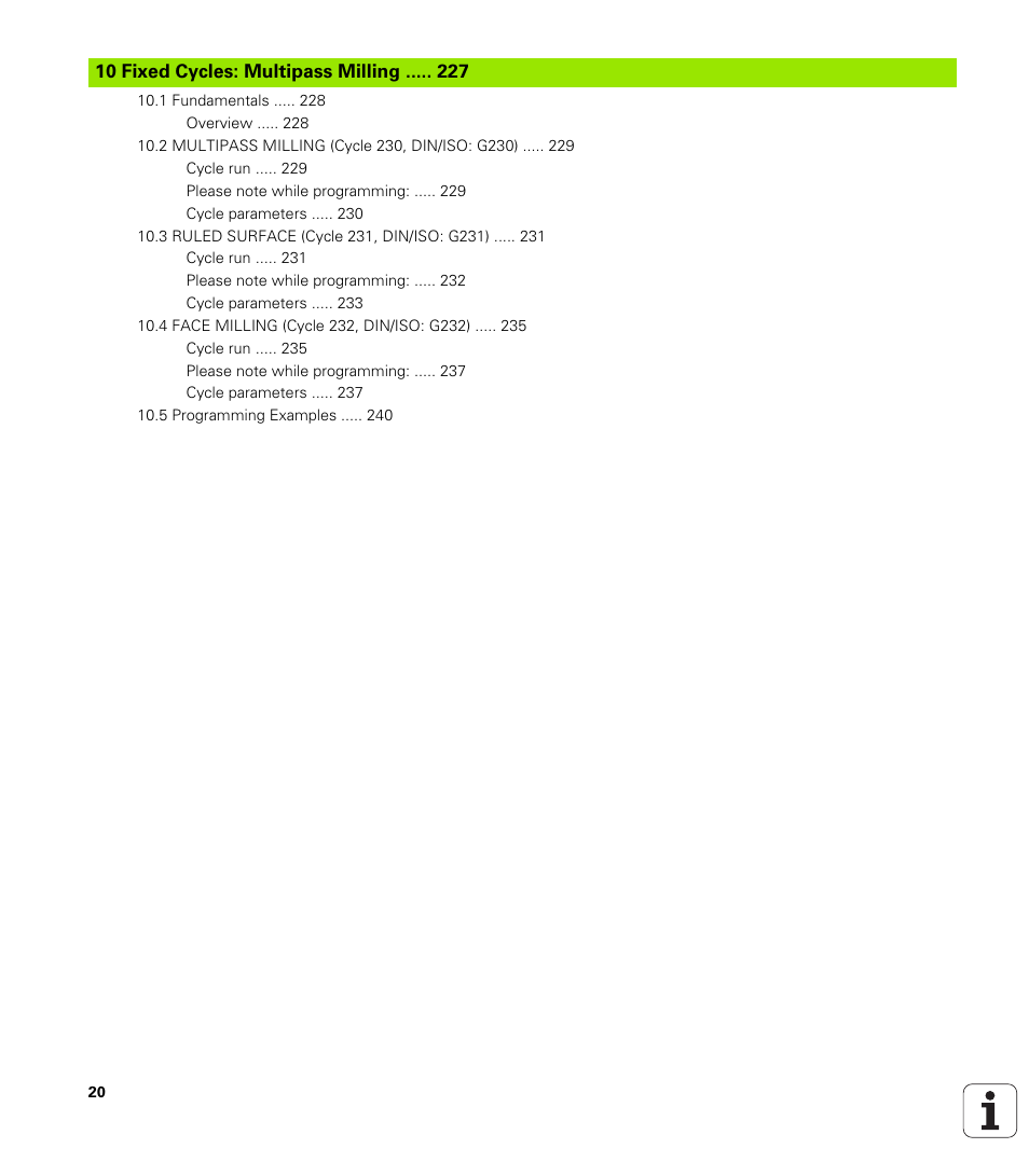 HEIDENHAIN TNC 640 (34059x-01) Cycle programming User Manual | Page 20 / 549