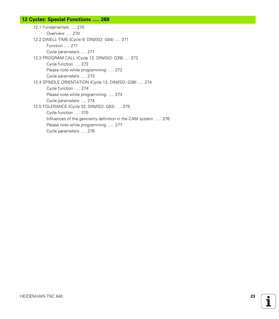 HEIDENHAIN TNC 640 (34059x-01) Cycle programming User Manual | Page 23 / 549