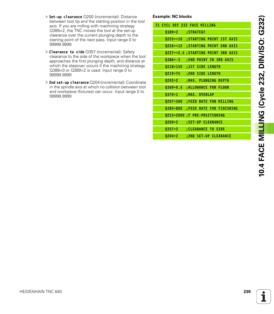HEIDENHAIN TNC 640 (34059x-01) Cycle programming User Manual | Page 239 / 549