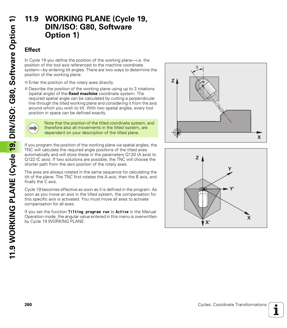 Effect | HEIDENHAIN TNC 640 (34059x-01) Cycle programming User Manual | Page 260 / 549