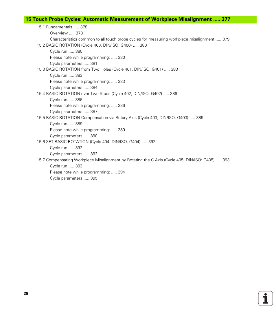 HEIDENHAIN TNC 640 (34059x-01) Cycle programming User Manual | Page 28 / 549