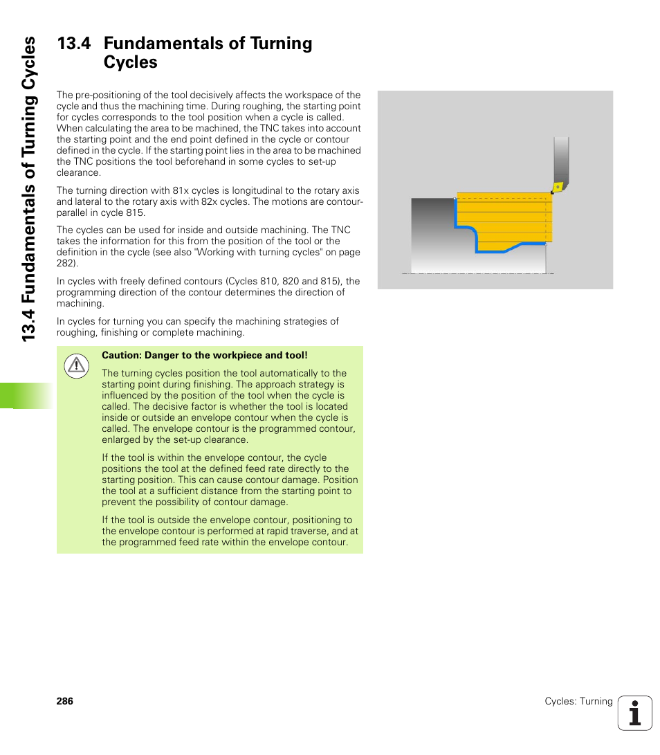 4 fundamentals of turning cycles | HEIDENHAIN TNC 640 (34059x-01) Cycle programming User Manual | Page 286 / 549