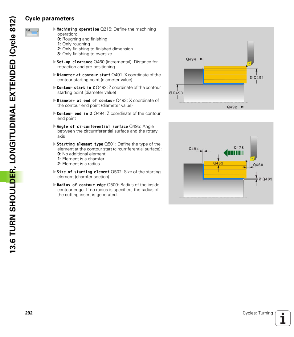 Cycle parameters | HEIDENHAIN TNC 640 (34059x-01) Cycle programming User Manual | Page 292 / 549