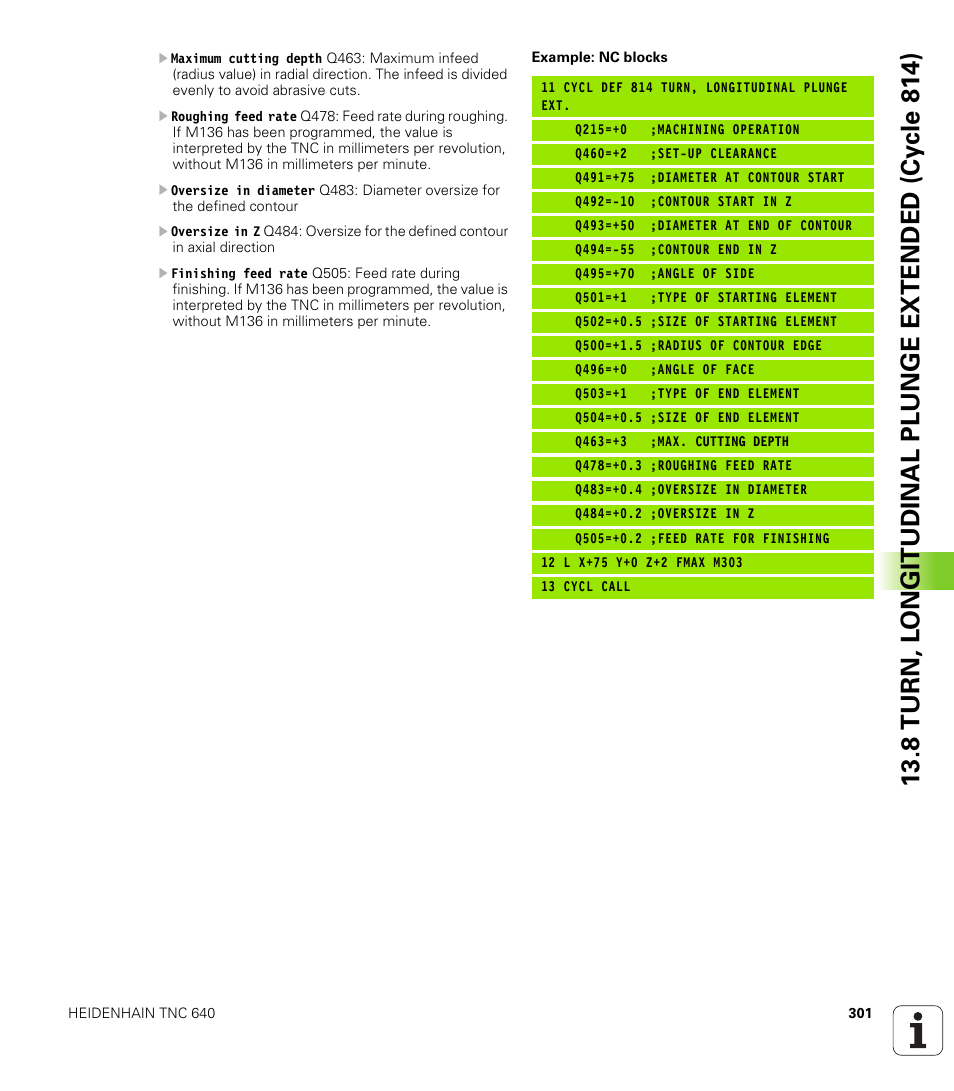 HEIDENHAIN TNC 640 (34059x-01) Cycle programming User Manual | Page 301 / 549