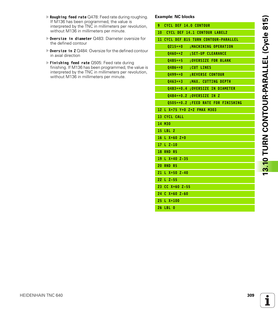 HEIDENHAIN TNC 640 (34059x-01) Cycle programming User Manual | Page 309 / 549